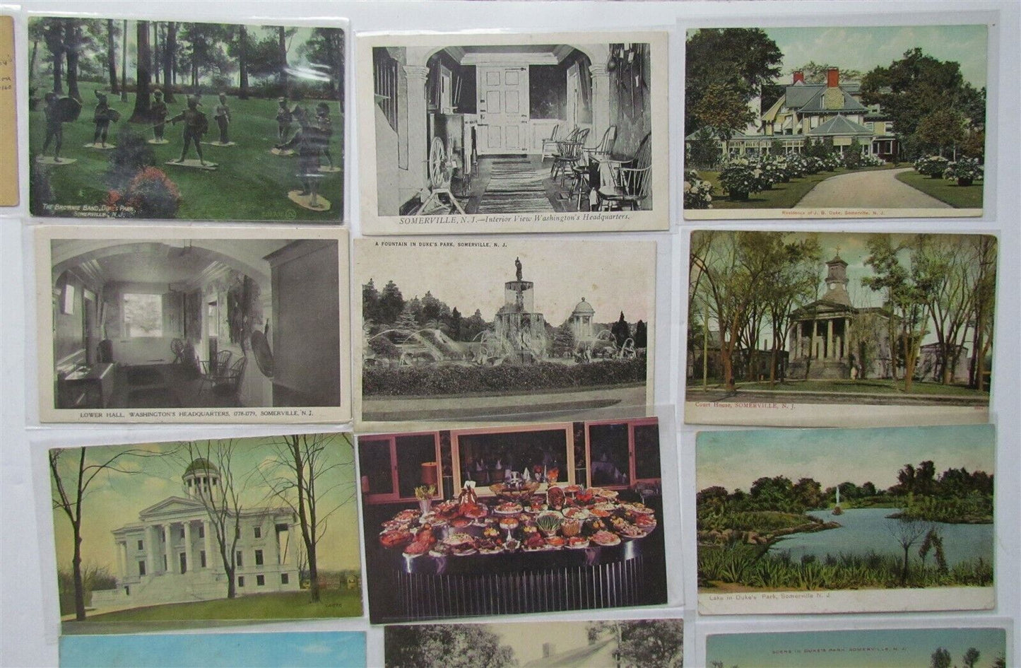 SOMERVILLE NJ lot of 34 ANTIQUE & VINTAGE POSTCARDS