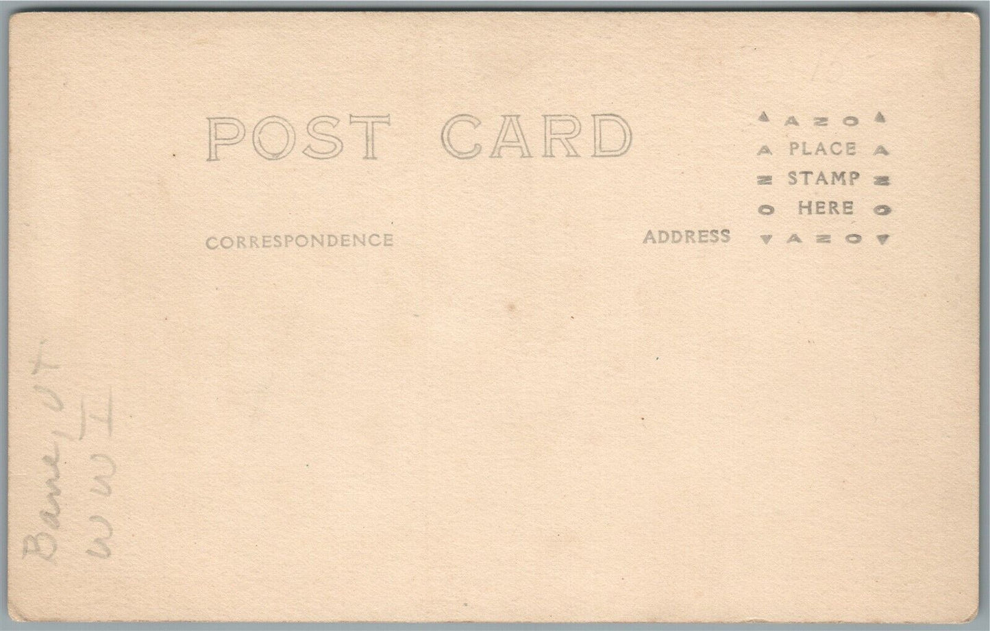 E. BARRE VT WWI ERA SOLDIERS PARADE ANTIQUE REAL PHOTO POSTCARD RPPC