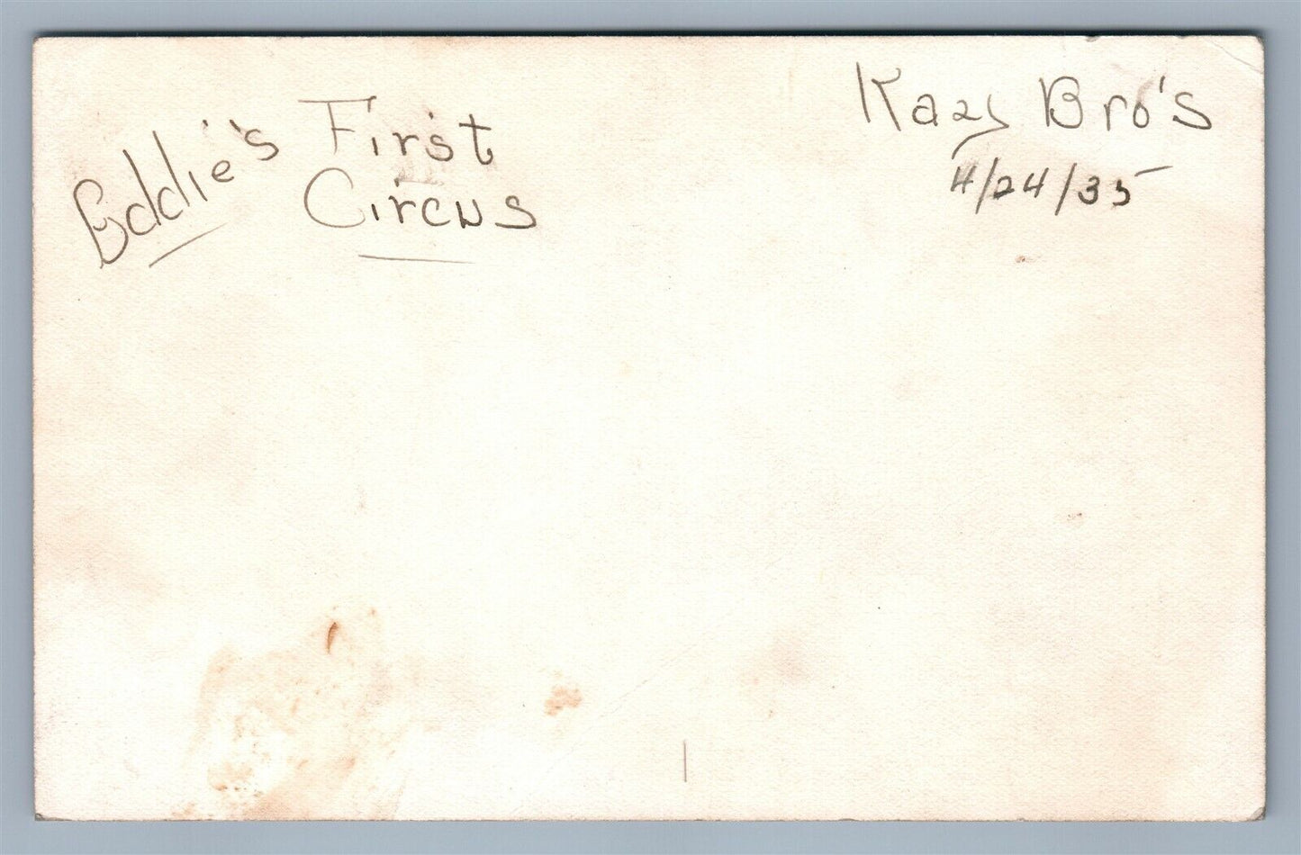 AMERICAN INDIAN KIDS ANTIQUE REAL PHOTO POSTCARD RPPC EDDIES FIRST CIRCUS