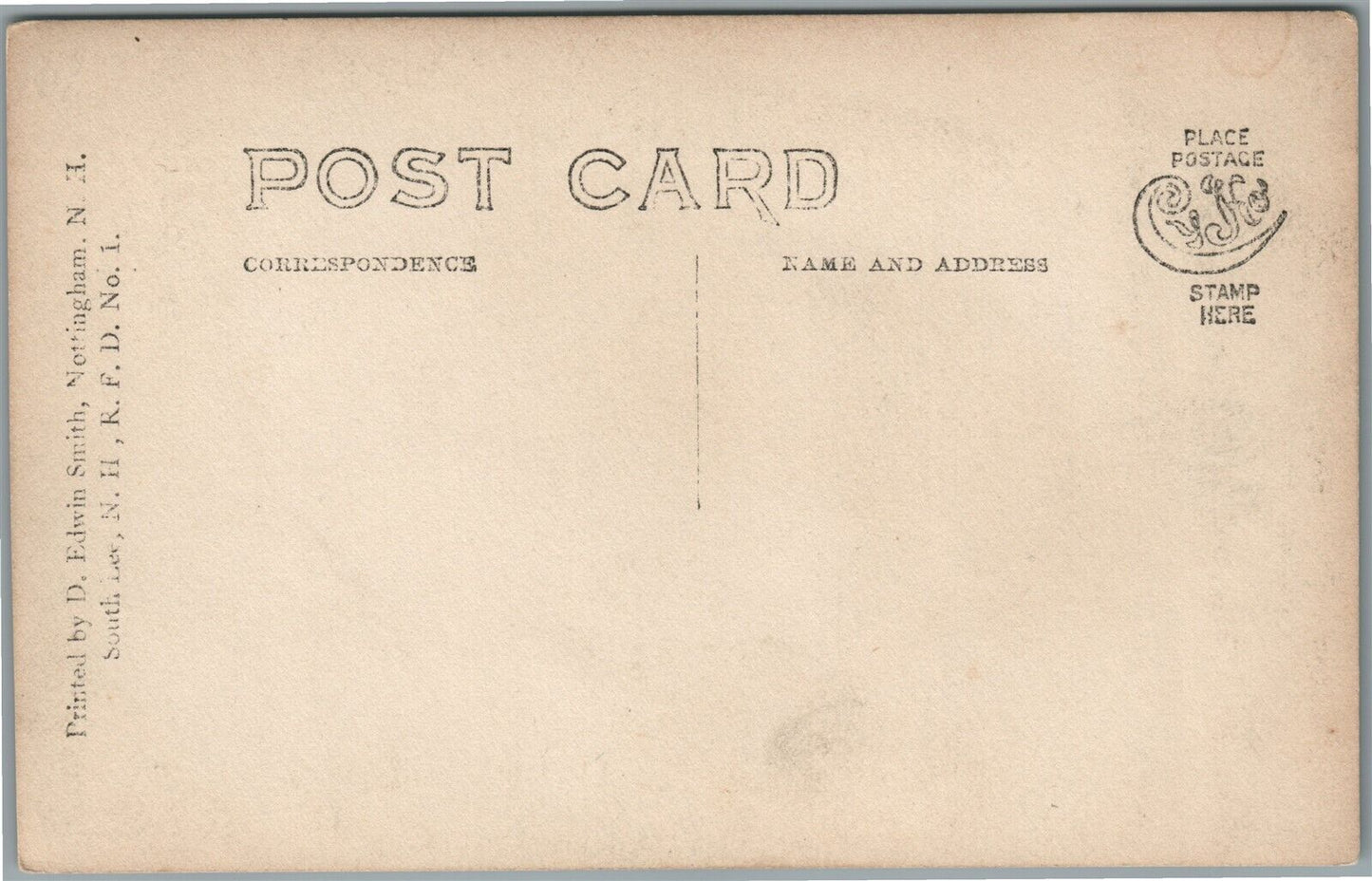 NOTTINGHAM NH PAWTUCKAWAY POND ANTIQUE REAL PHOTO POSTCARD RPPC