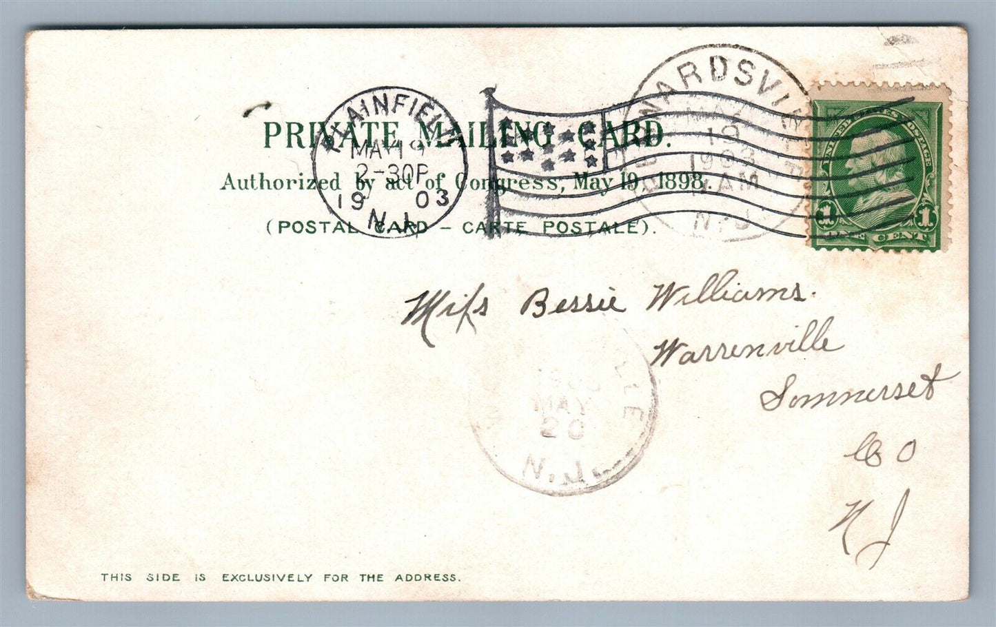 WORLD'S FAIR ST.LOUIS MO 1903 UNDIVIDED ANTIQUE POSTCARD