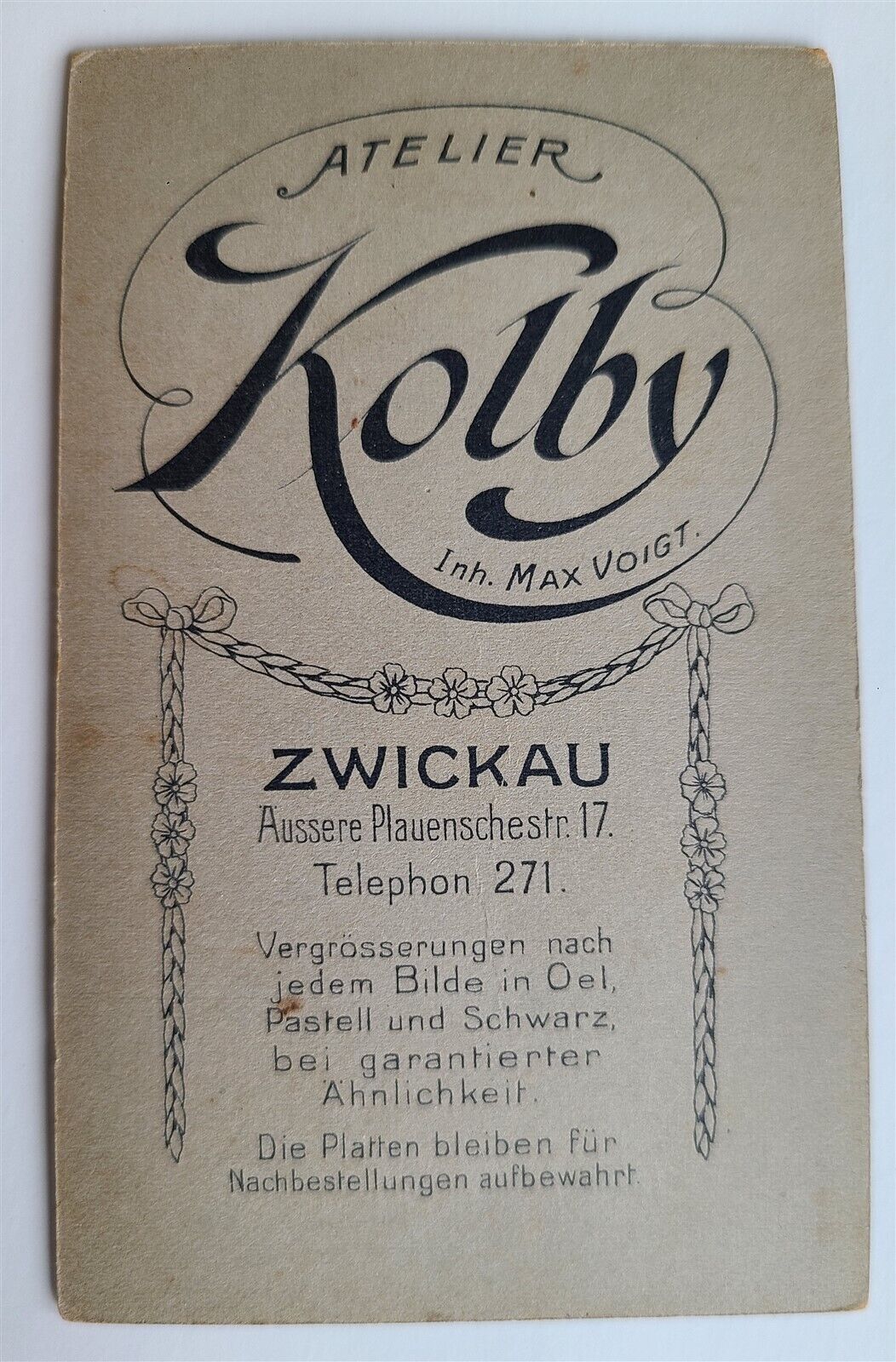 GERMAN SOLDIER w/ SWORD WWI ERA ANTIQUE CDV PHOTO