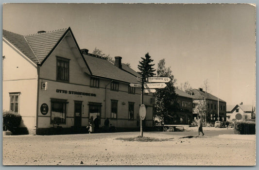 SUOMI FINLAND STREET SCENE VINTAGE REAL PHOTO POSTCARD RPPC