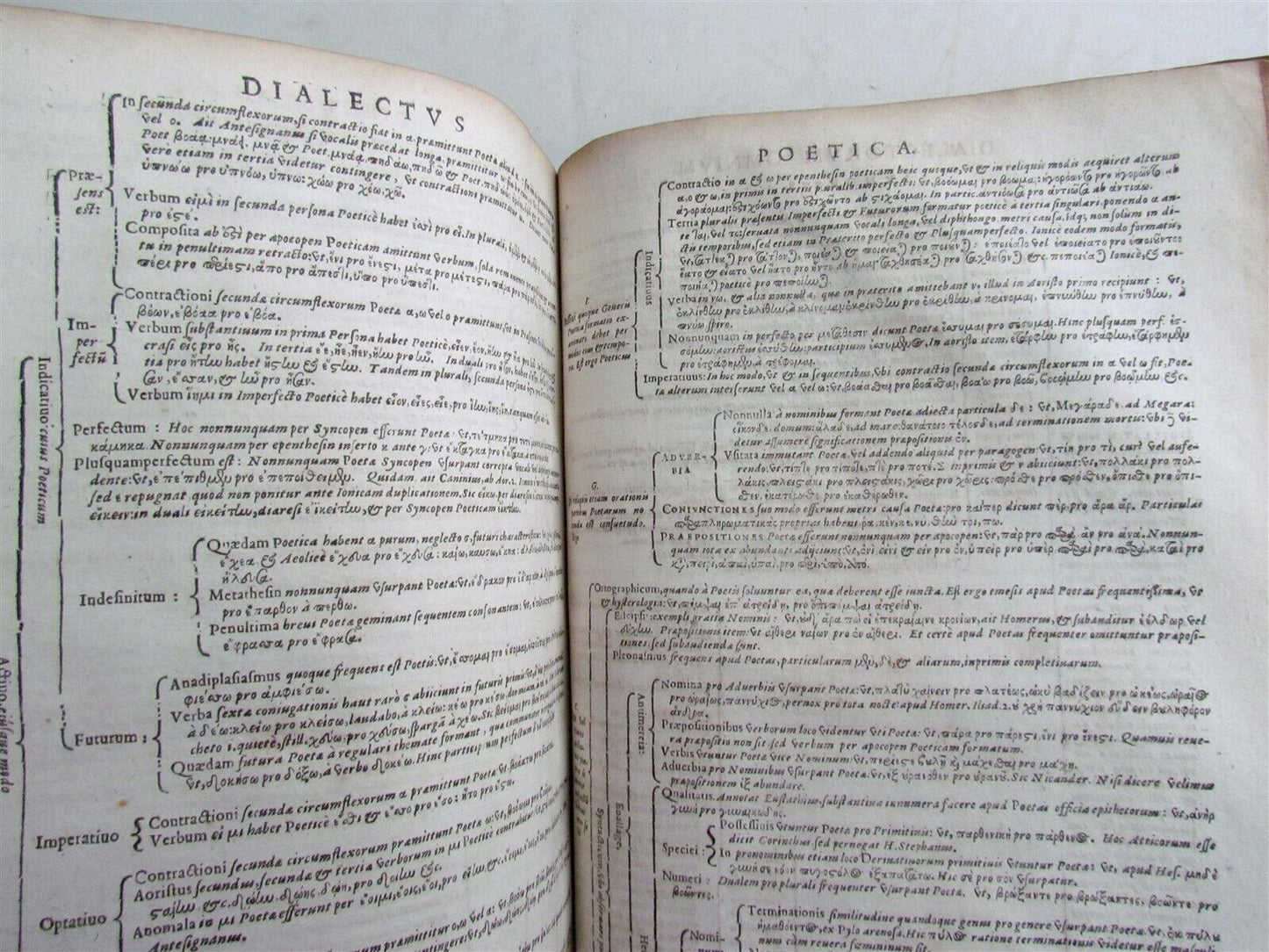 1628 GREEK LATIN DICTIONARY antique FOLIO Lexicon Graecolatinum Novum by Scapula