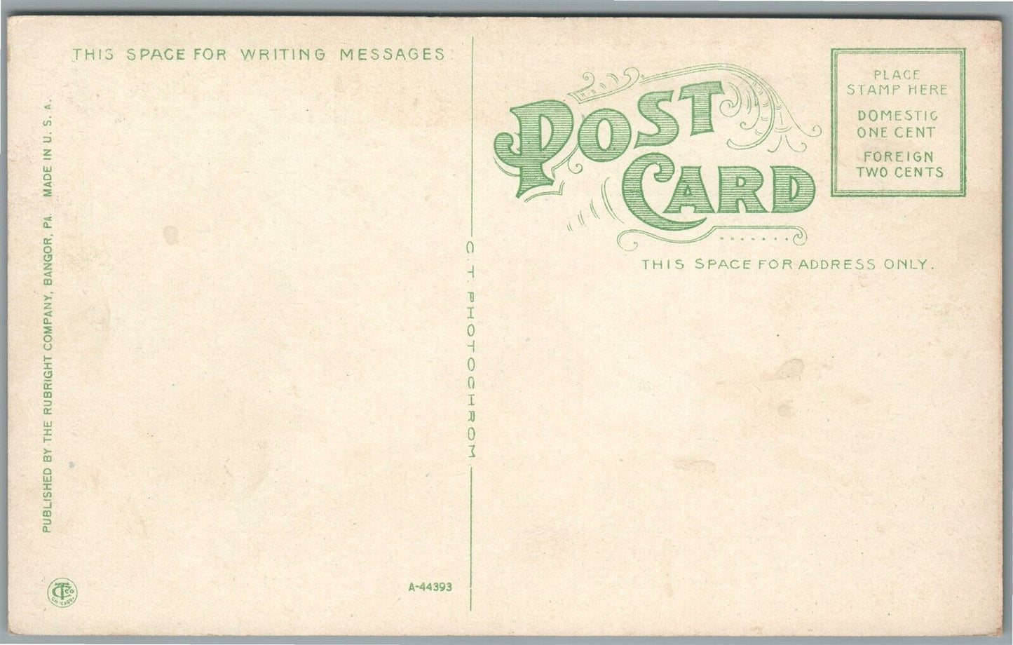 BANGOR PA NORTH MAIN STREET ANTIQUE POSTCARD