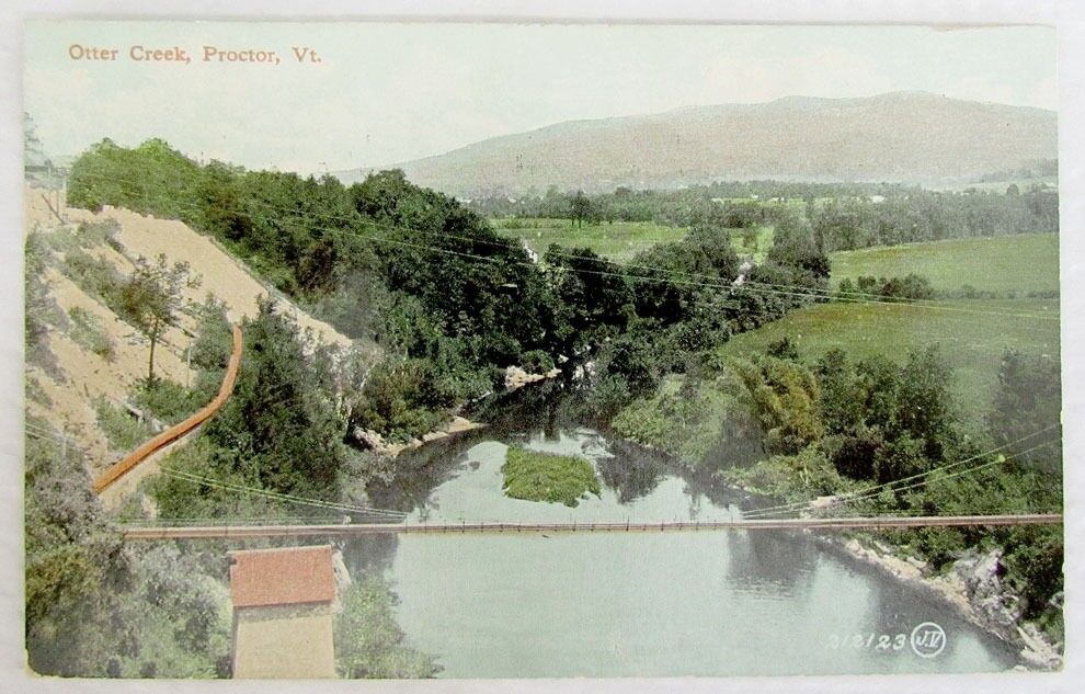 OTTER CREEK PROCTOR VT ANTIQUE 1910 POSTCARD