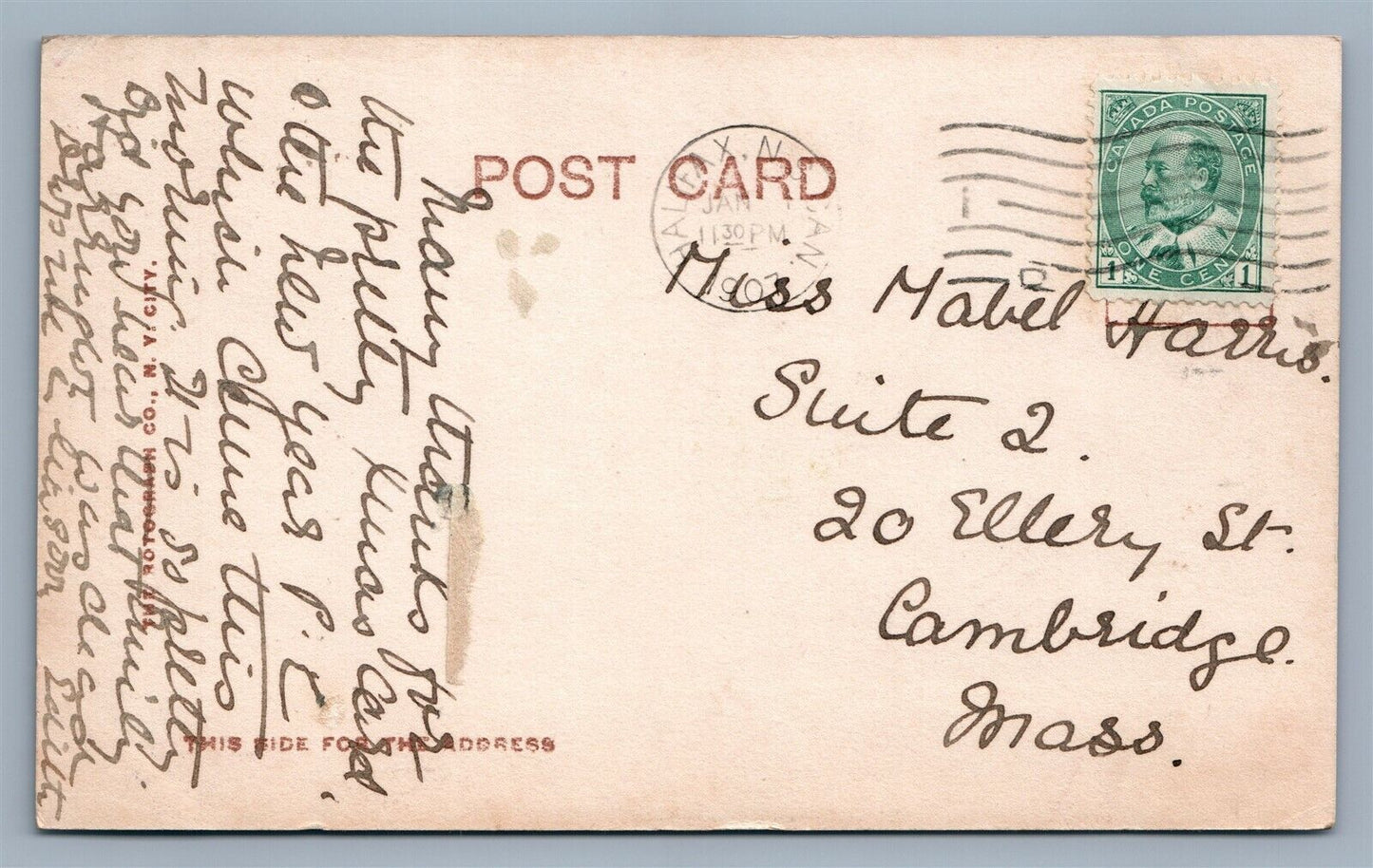 CAT IN BASKET ANTIQUE REAL PHOTO POSTCARD RPPC I THINK I'LL HIDE IN HERE