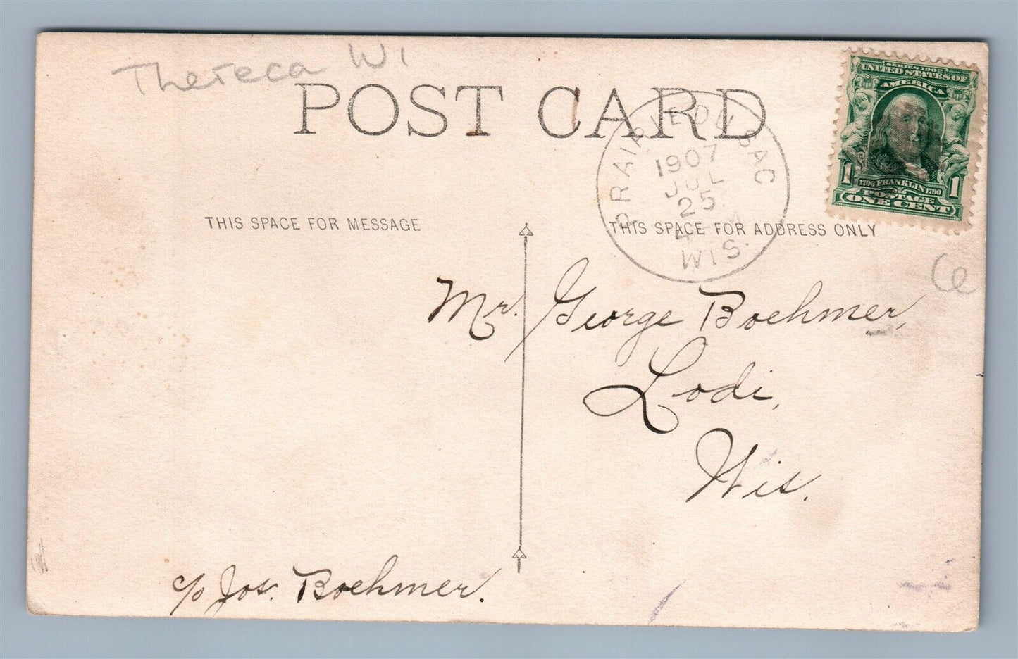 PRAIRIE DU SAC WI BRIDGE ANTIQUE REAL PHOTO POSTCARD RPPC