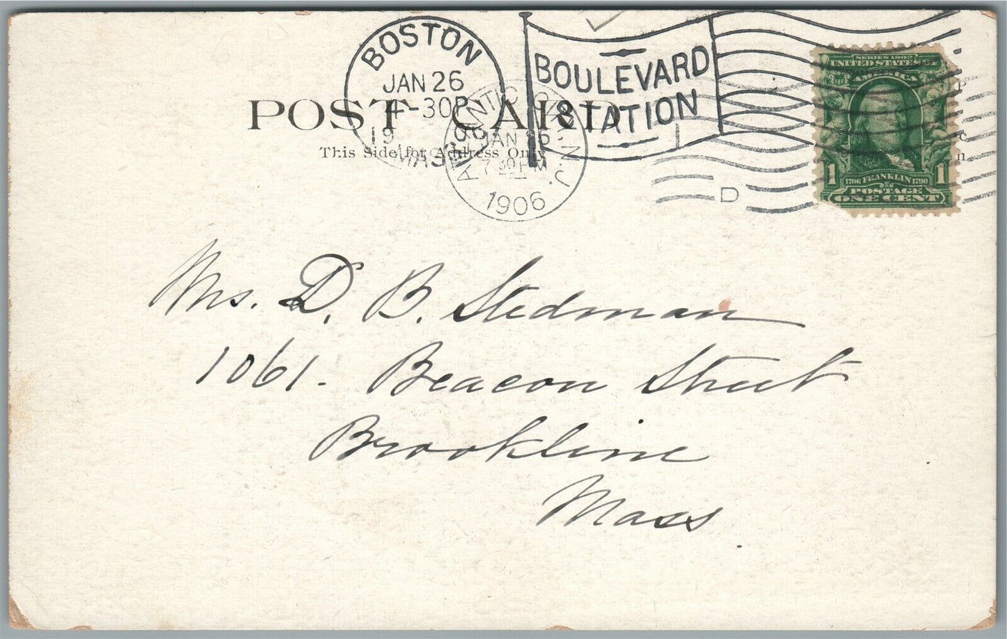 BURLINGTON NJ ST. MARY'S ME CHURCH ANTIQUE POSTCARD