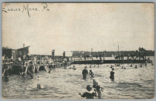 EAGLES MERE PA ANTIQUE POSTCARD