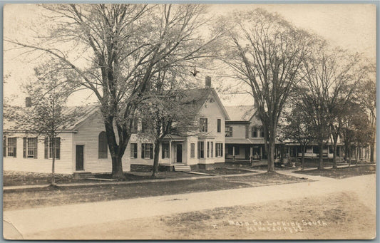 HINESBURG VT MAIN STREET ANTIQUE REAL PHOTO POSTCARD RPPC