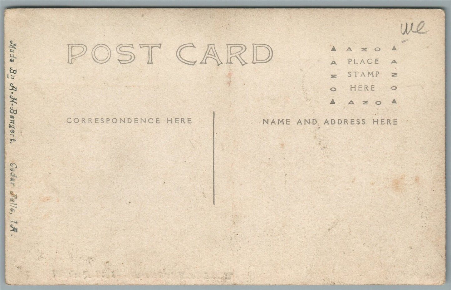 SHELL ROCK IA MAIN STREET ANTIQUE REAL PHOTO POSTCARD RPPC