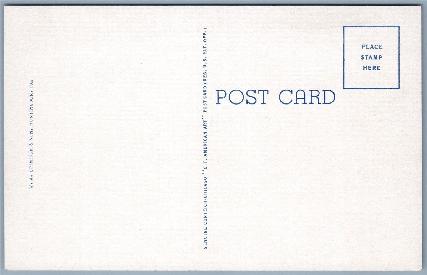 HUNTINGDON PA PENNSYLVANIA INDUSTRIAL SCHOOL & JUNIATA RIVER ANTIQUE POSTCARD