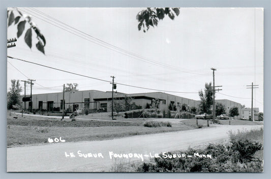 LE SUEUR MN FOUNDRY VINTAGE REAL PHOTO POSTCARD RPPC