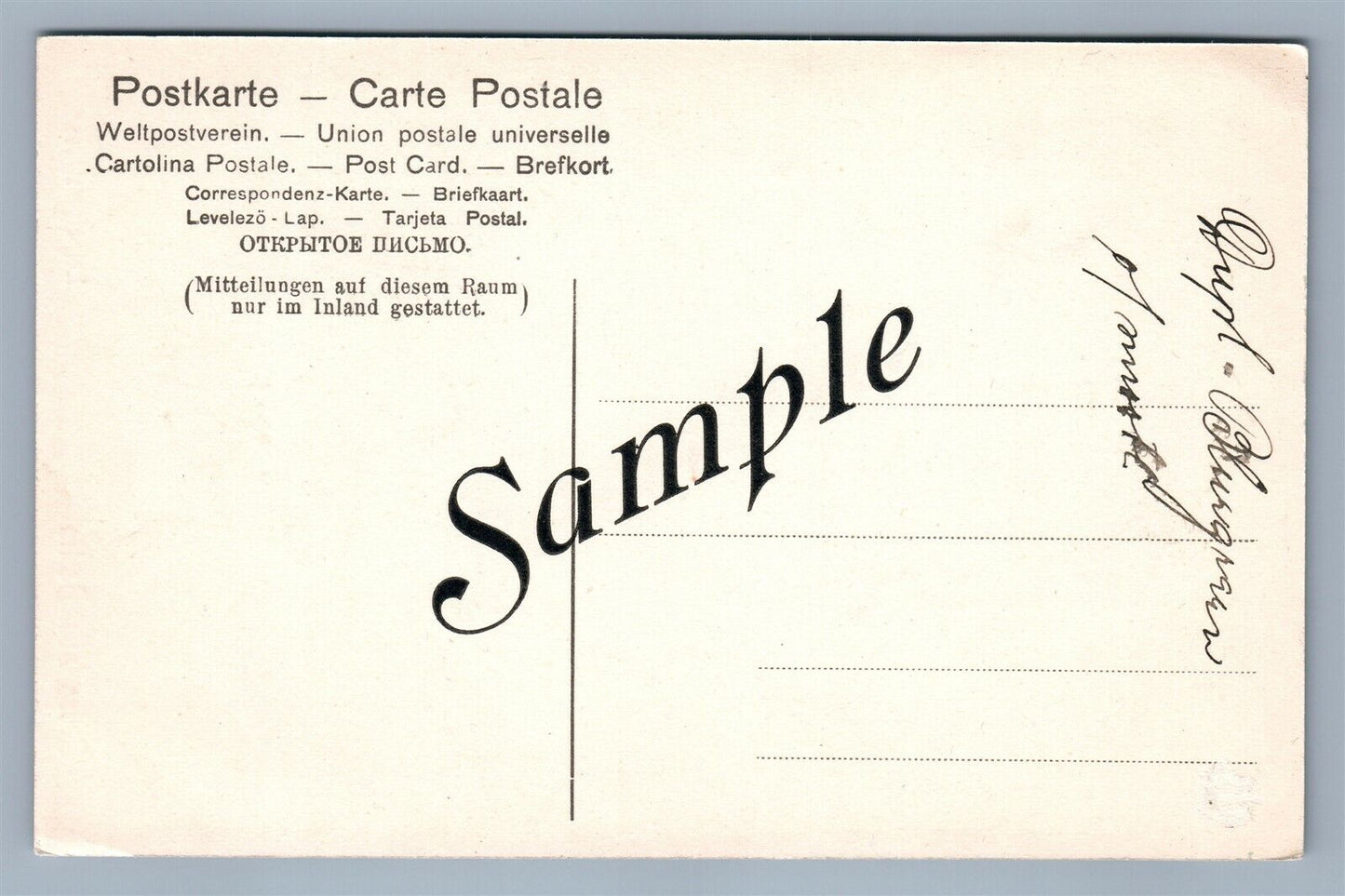 BERLIN GERMANY LEIPZIGSTRASSE ANTIQUE POSTCARD SAMPLE for post card wholesellers