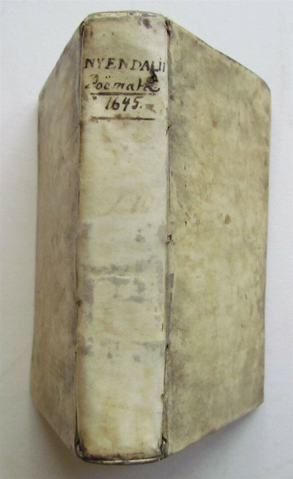 1645 POETRY by Nyendalius POEMATA ANTIQUE VELLUM BOUND 17th CENTURY