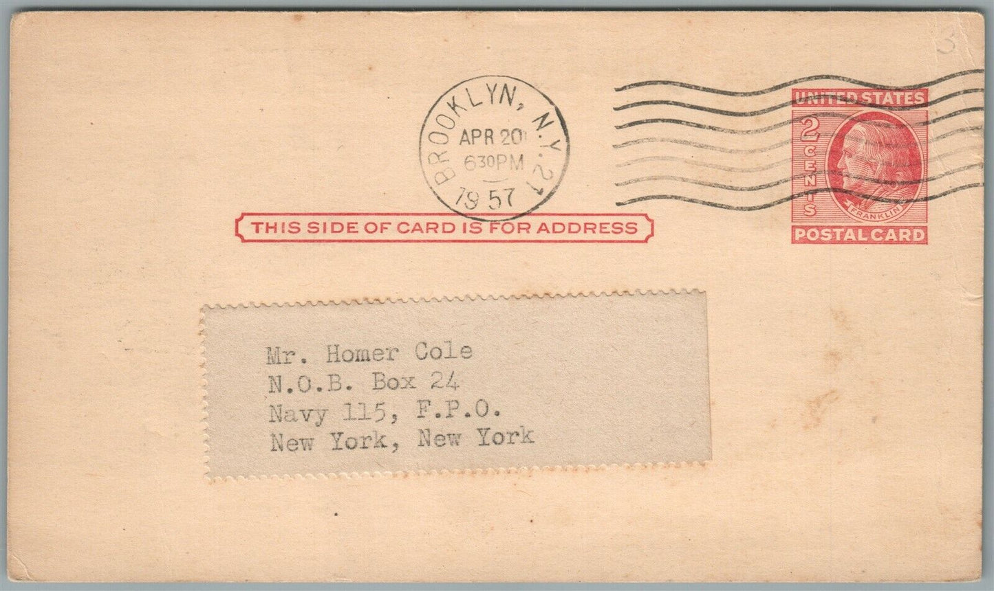 NEW YORK NY LEXINGTON AVE US ARMY SURPLUS ADVERTISING VINTAGE POSTCARD