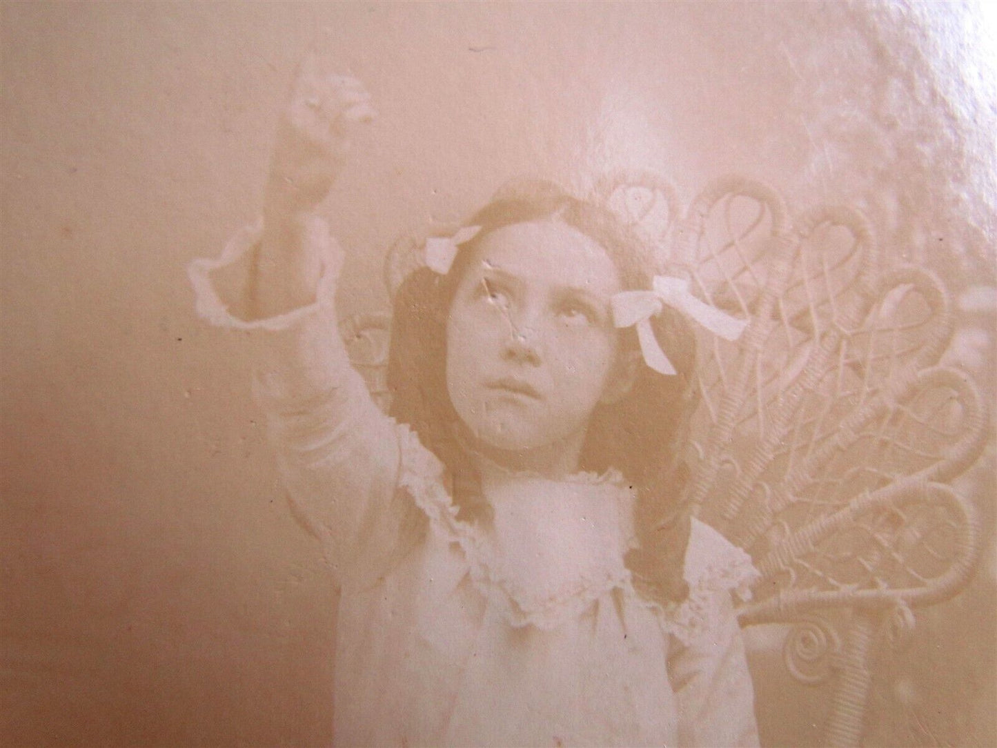 CIRCUS SIDESHOW LITTLE ANNA WITH EILER'S BIG SHOW ANTIQUE CABINET PHOTO