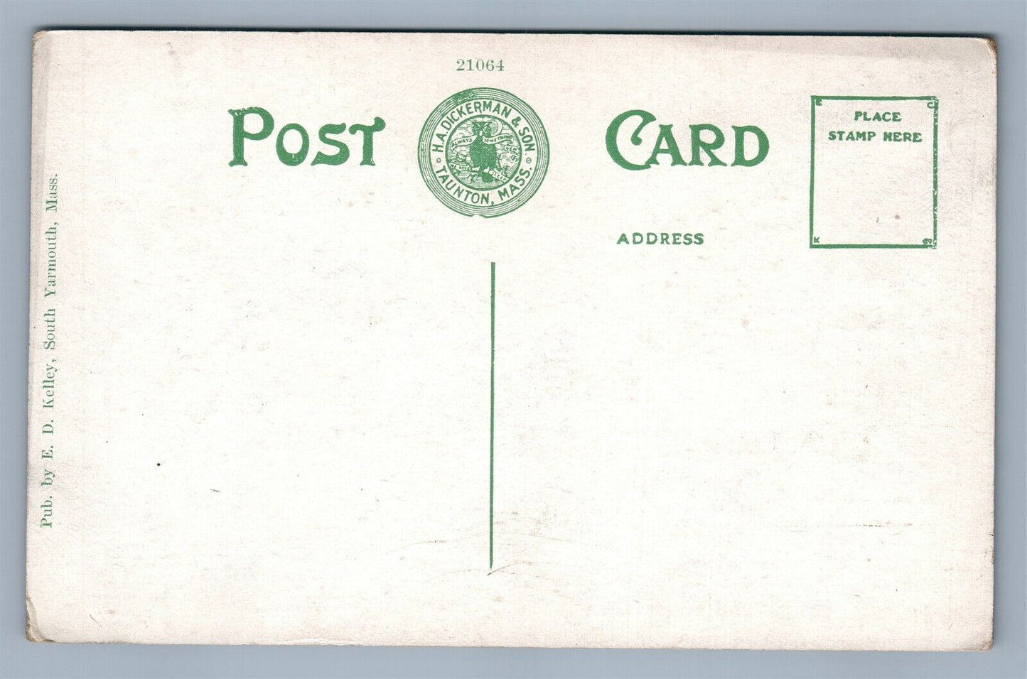 PASS RIVER MA LOWER VILLAGE RIVER STREET ANTIQUE POSTCARD
