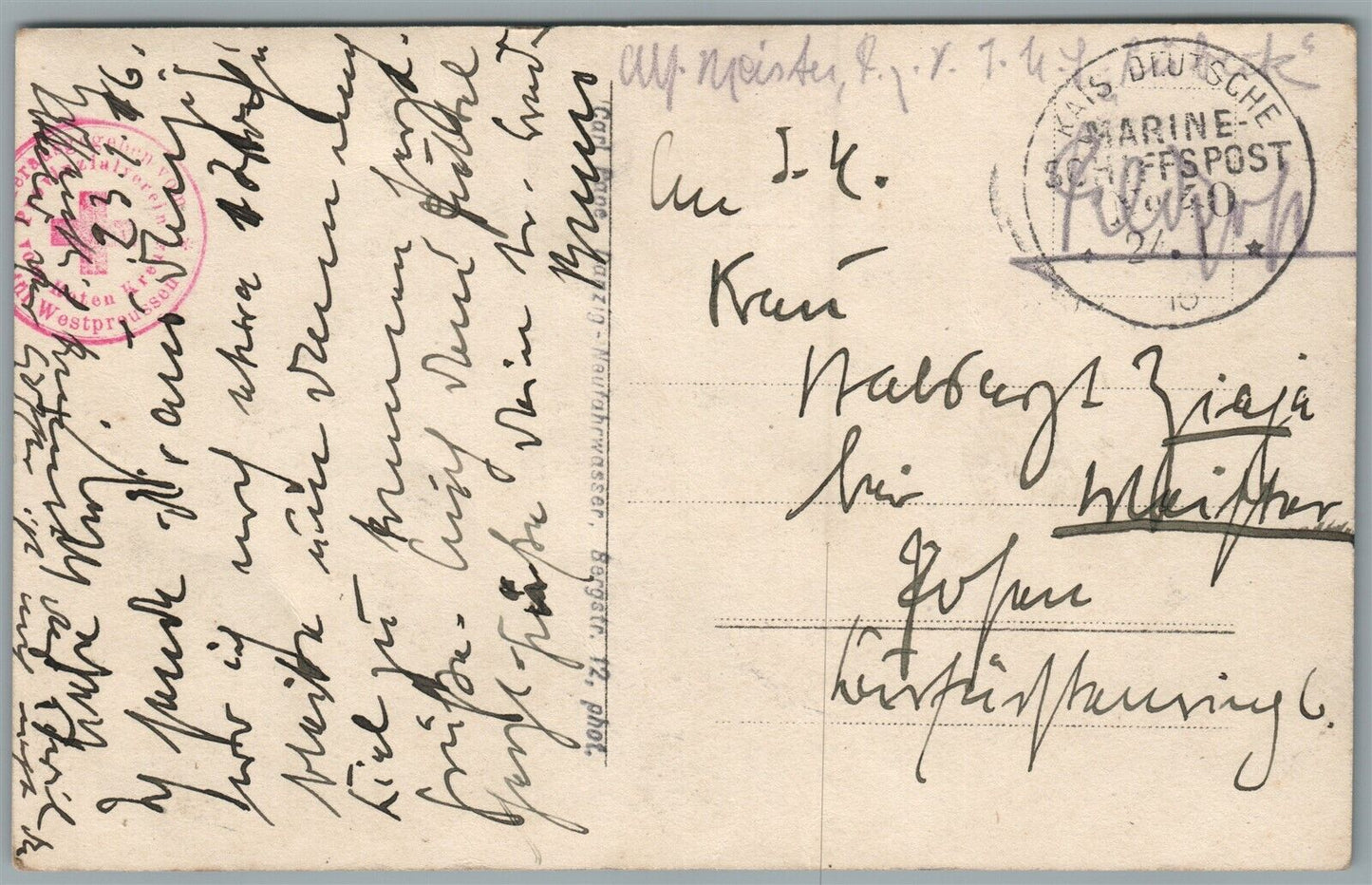 POLAND GDANSK DANZIG ANTIQUE REAL PHOTO POSTCARD RPPC