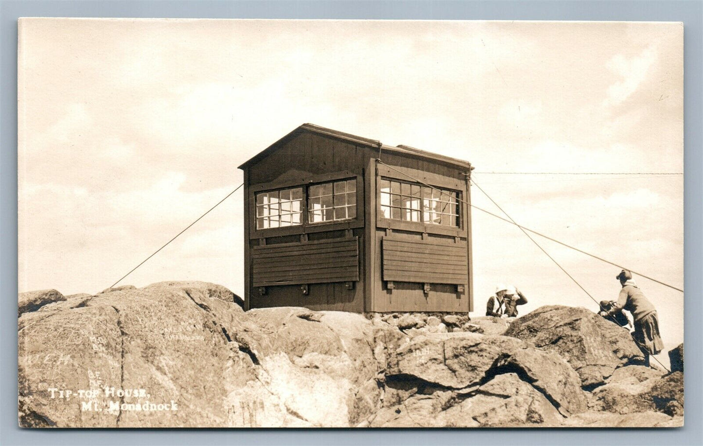 MT. MONADNOCK NH TIP TOP HOUSE ANTIQUE REAL PHOTO POSTCARD RPPC