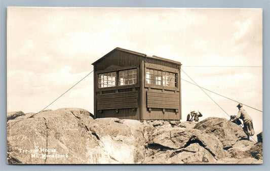MT. MONADNOCK NH TIP TOP HOUSE ANTIQUE REAL PHOTO POSTCARD RPPC