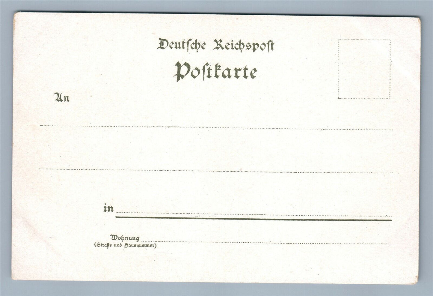 GERMAN GRUSS AUS ELBERFIELD ANTIQUE POSTCARD