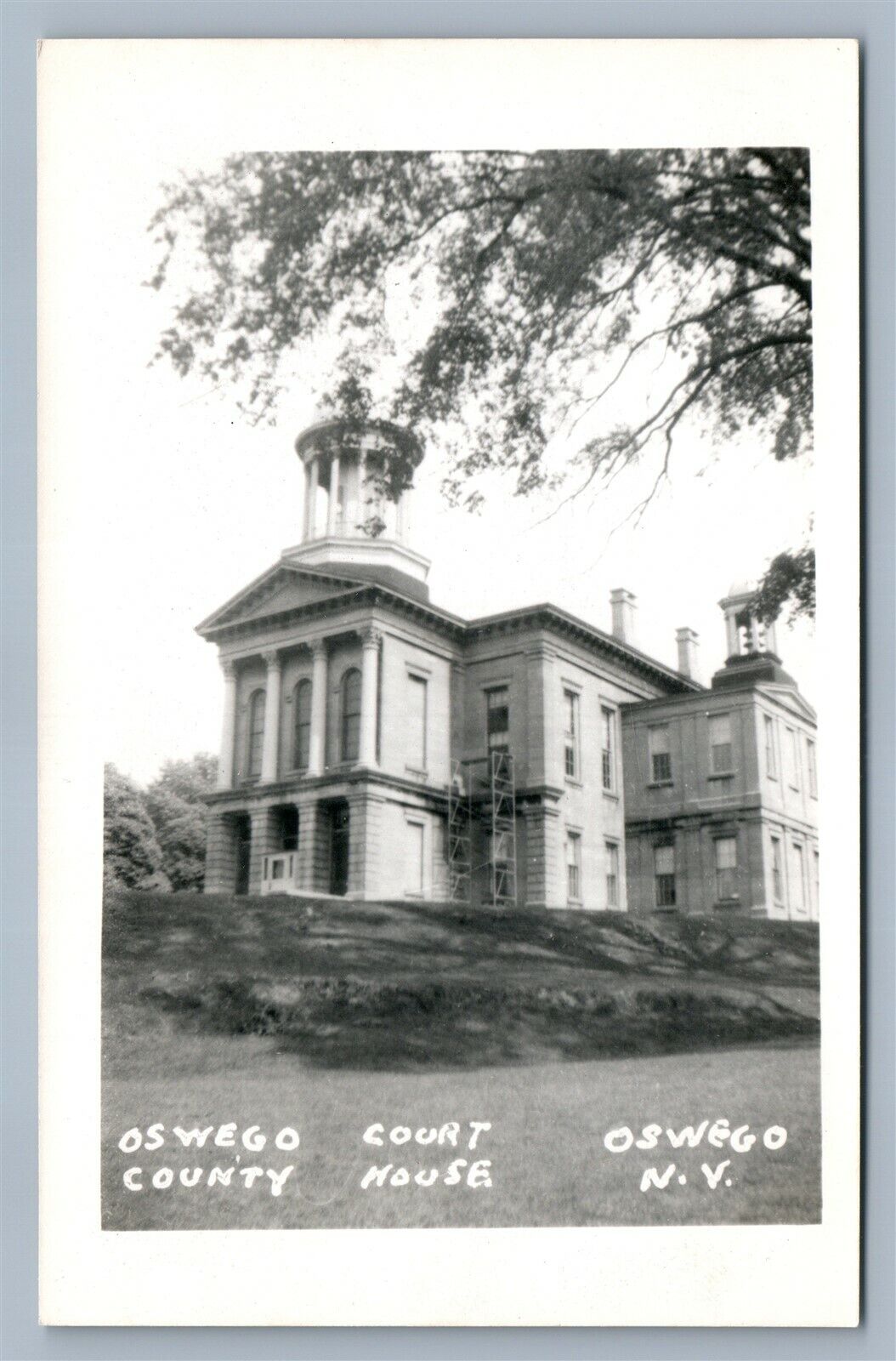 OSWEGO NY COUNTY COURT HOUSE VINTAGE REAL PHOTO POSTCARD RPPC