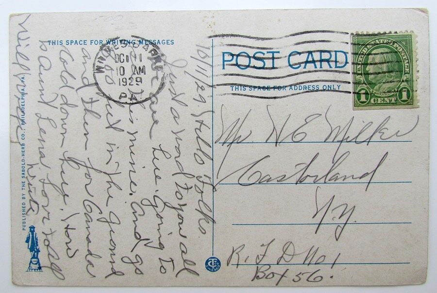 VINTAGE 1929 POSTCARD HOLLENBACH BREAKER LEHIGH WILKES-BARRE COAL CO. PA railway