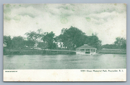 PAWTUCKET RI SLATER MEMORIAL PARK ANTIQUE POSTCARD