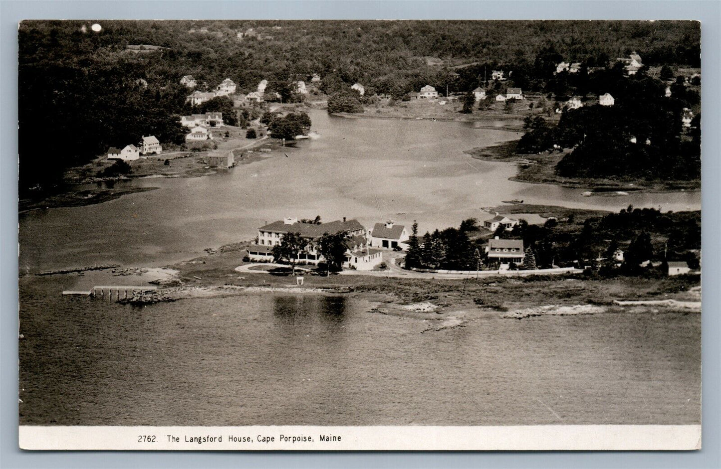 CAPE PORPOISE ME LANGSFORD HOUSE ANTIQUE REAL PHOTO POSTCARD RPPC