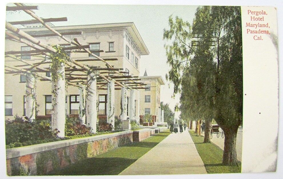 ANTIQUE UNDIVIDED UNUSED POSTCARD - HOTEL MARYLAND PASADENA CA
