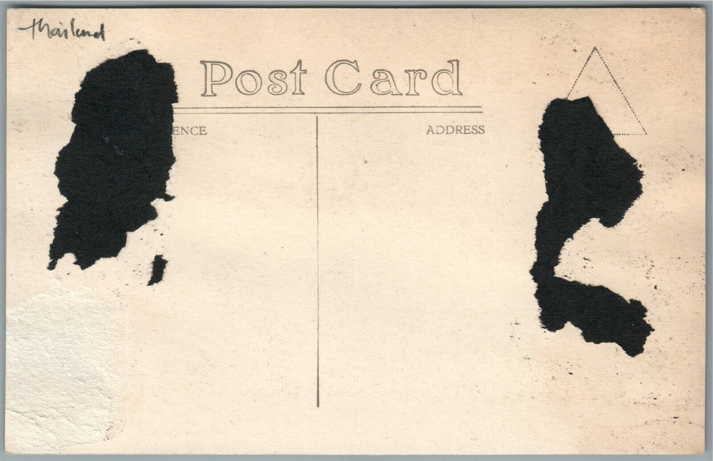 PALACE INTERIOR ANTIQUE REAL PHOTO POSTCARD RPPC