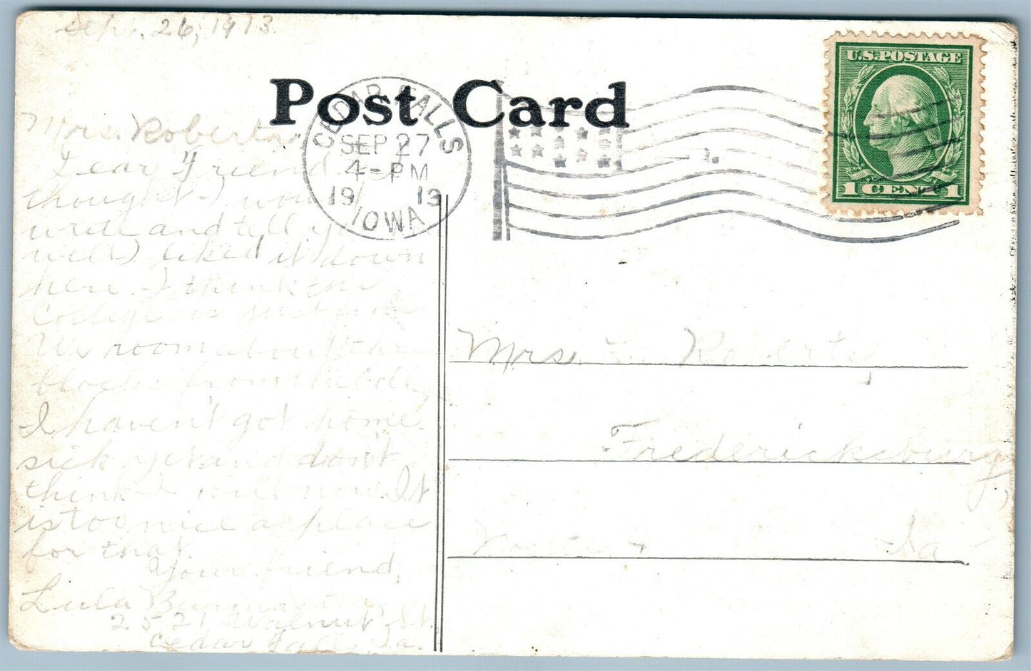 CEDAR FALLS IA IOWA STATE TEACHERS COLLEGE CAMPUS ANTIQUE POSTCARD