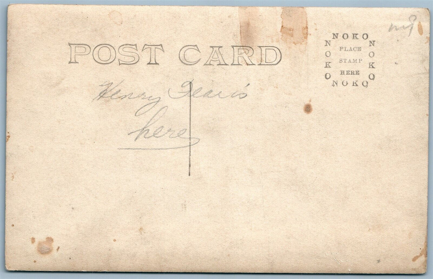 AUGUSTA WI HIGH SCHOOL ANTIQUE REAL PHOTO POSTCARD RPPC