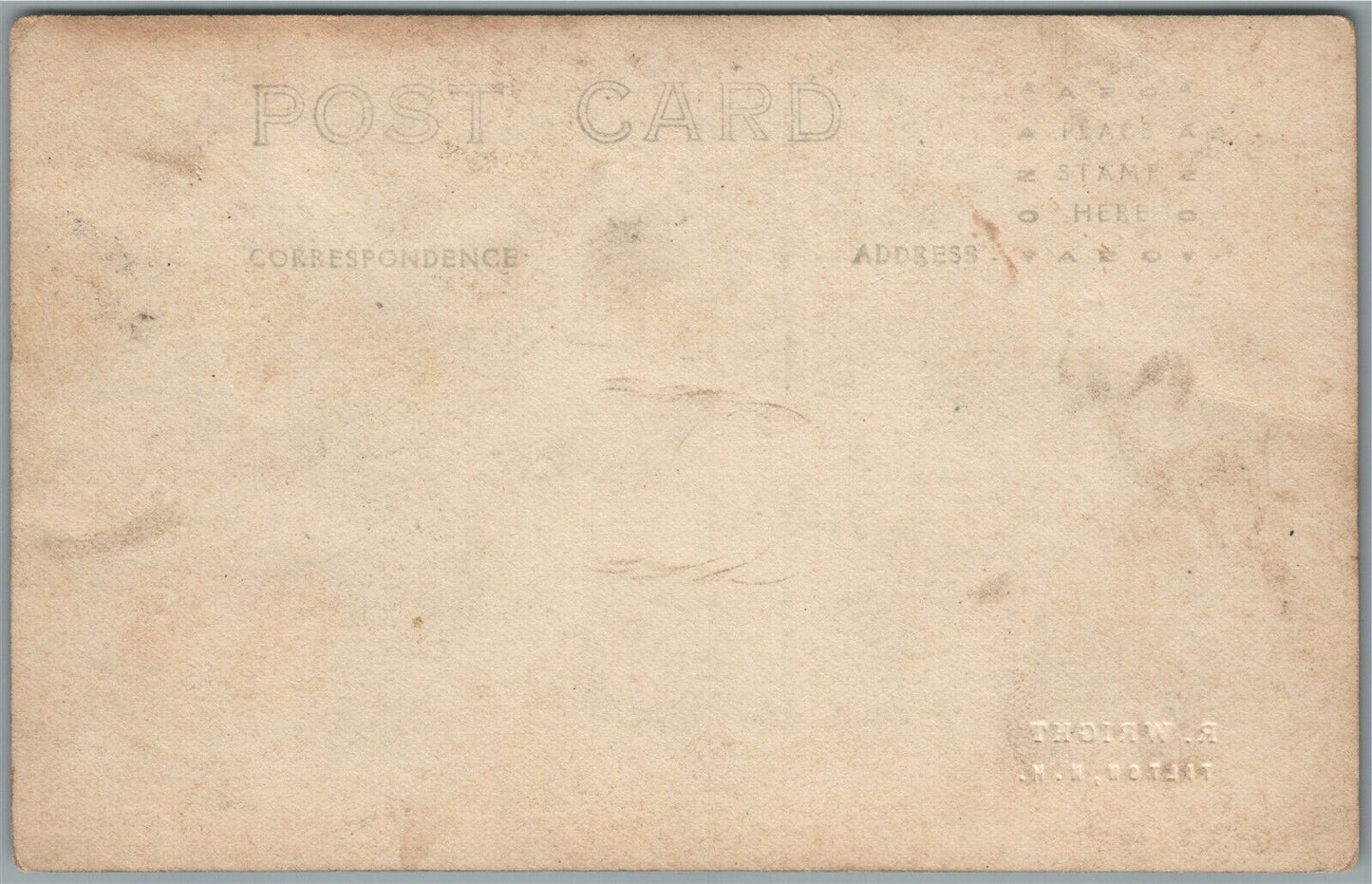 TILTON NH CAMP GROUNDS GYPSIES NOT ALLOWED ANTIQUE REAL PHOTO POSTCARD RPPC