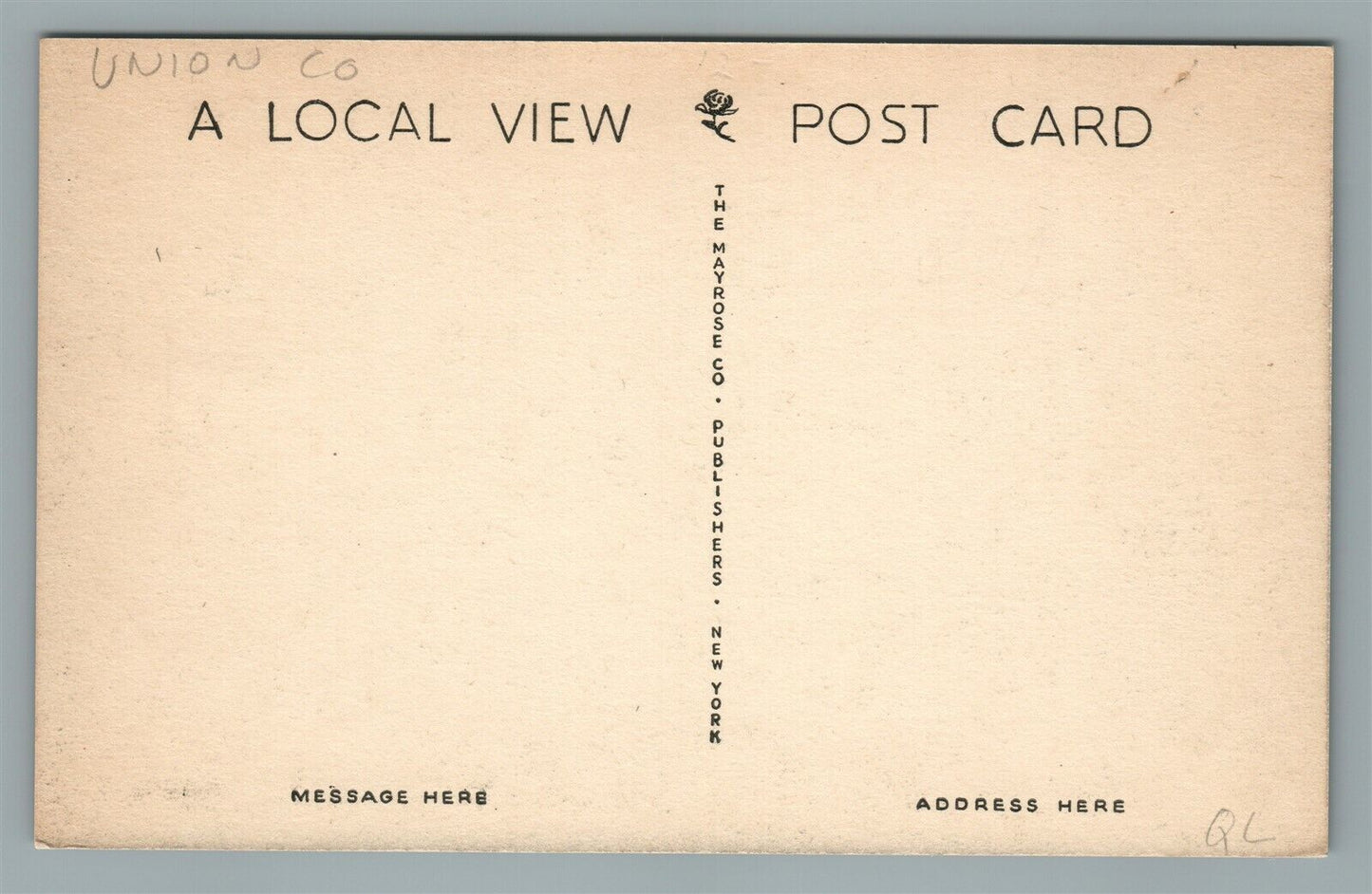 PLAINFIELD NJ JOHNSON'S DRIVE ANTIQUE POSTCARD