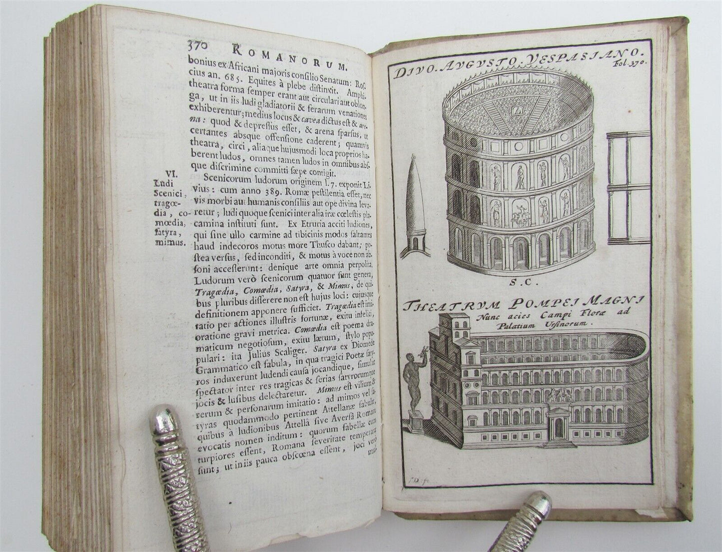 1696 De Romana Republica by Petro Cantelio ILLUSTRATED antique ARMORIAL VELLUM