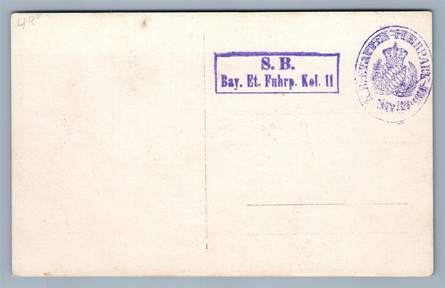 GERMAN RED CROSS OFFICER on HORSE ANTIQUE REAL PHOTO POSTCARD RPPC