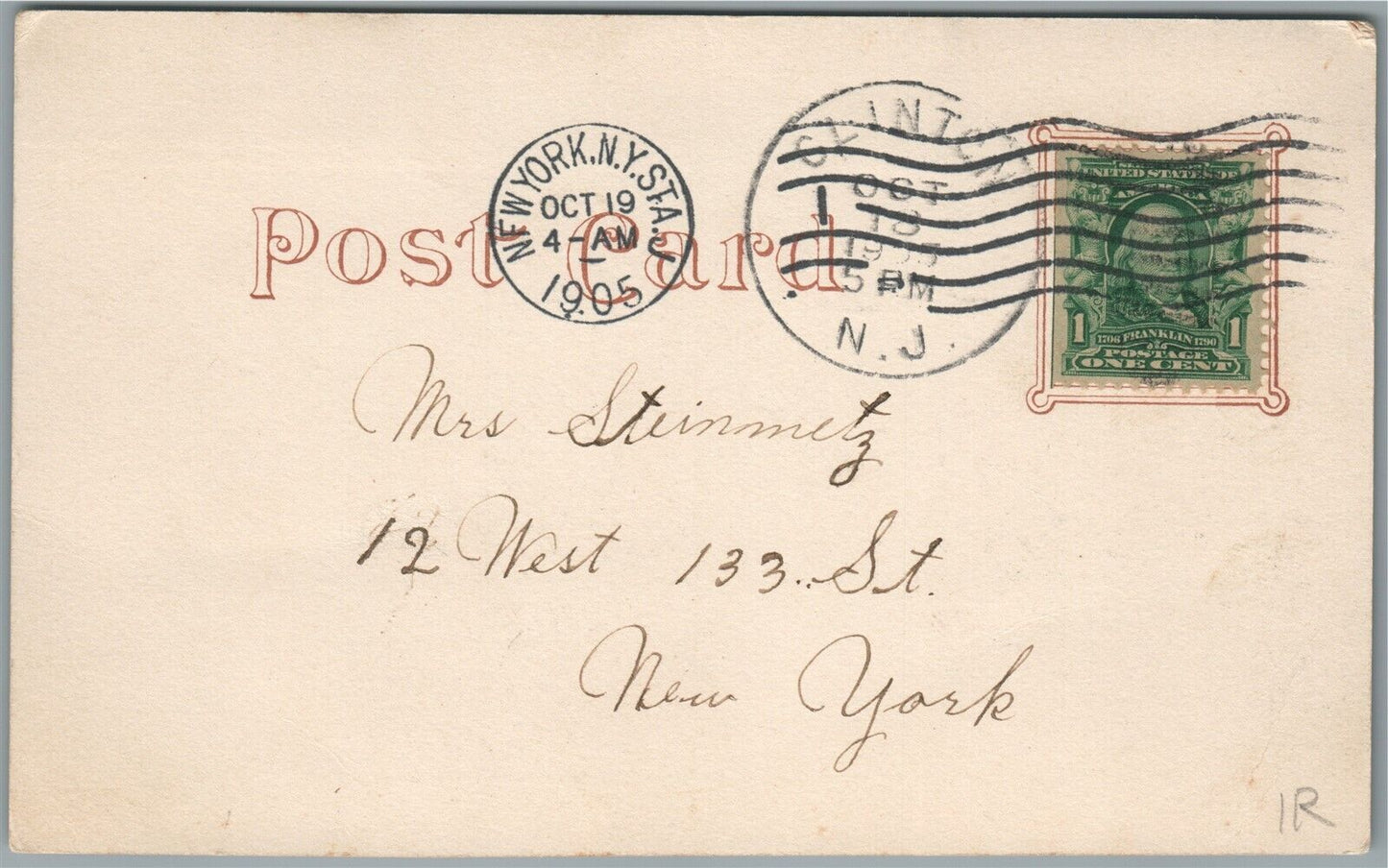 CLINTON NJ UNION HOTEL ANTIQUE POSTCARD