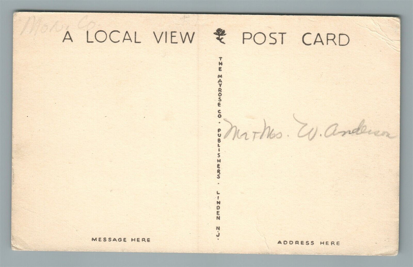 OSBORNVILLE NJ VANARD LAGOON ANTIQUE POSTCARD