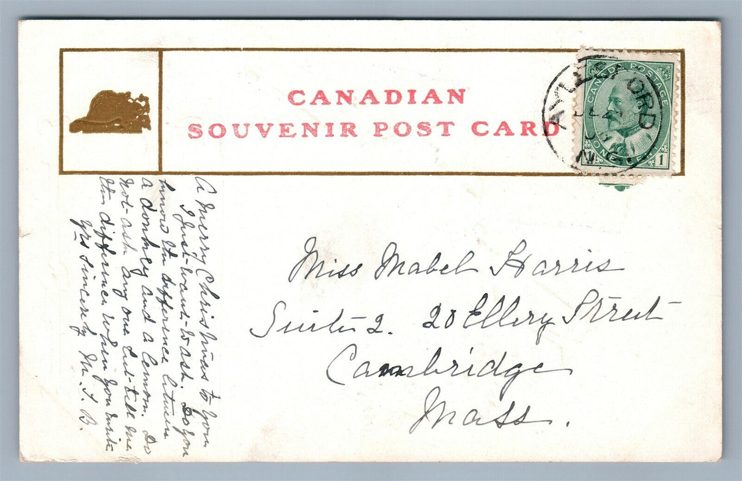 KENTVILLE NS CANADA FROM SANITARIUM HILL ANTIQUE POSTCARD