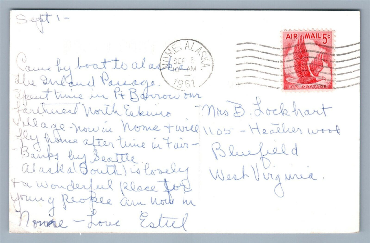 NOME AK STREET SCENE 1961 VINTAGE REAL PHOTO POSTCARD RPPC