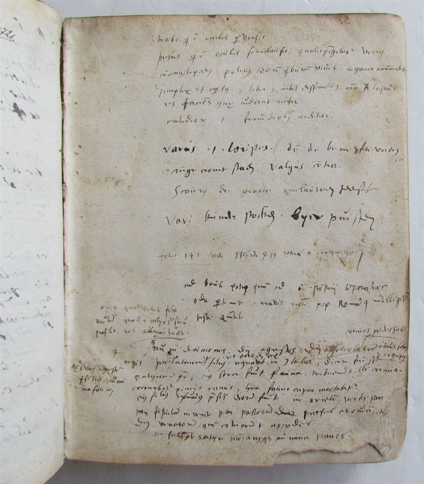 1579 HORACE POETRY PLANTIN EDITION antique in LATIN VELLUM BOUND 16th CENTURY