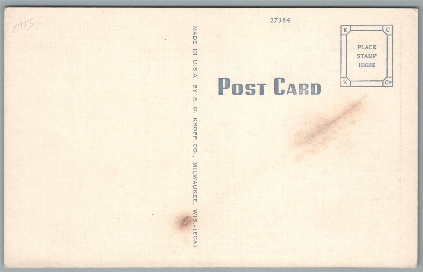 NATIVE AMERICAN TAMA INDIANS IOWA VINTAGE POSTCARD