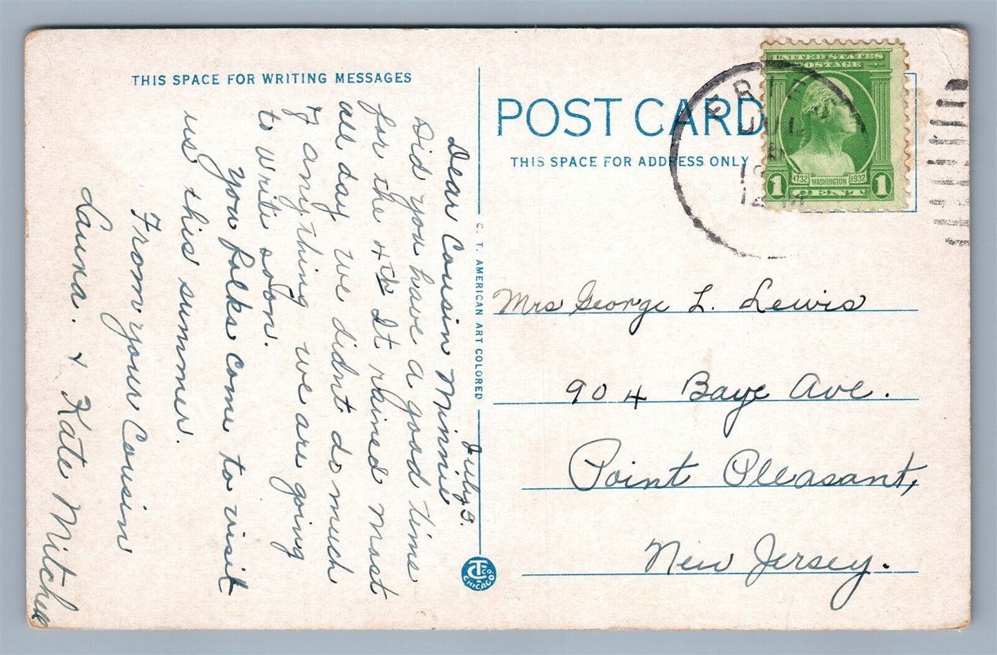 PULASKI VA HIGH SCHOOL ANTIQUE POSTCARD