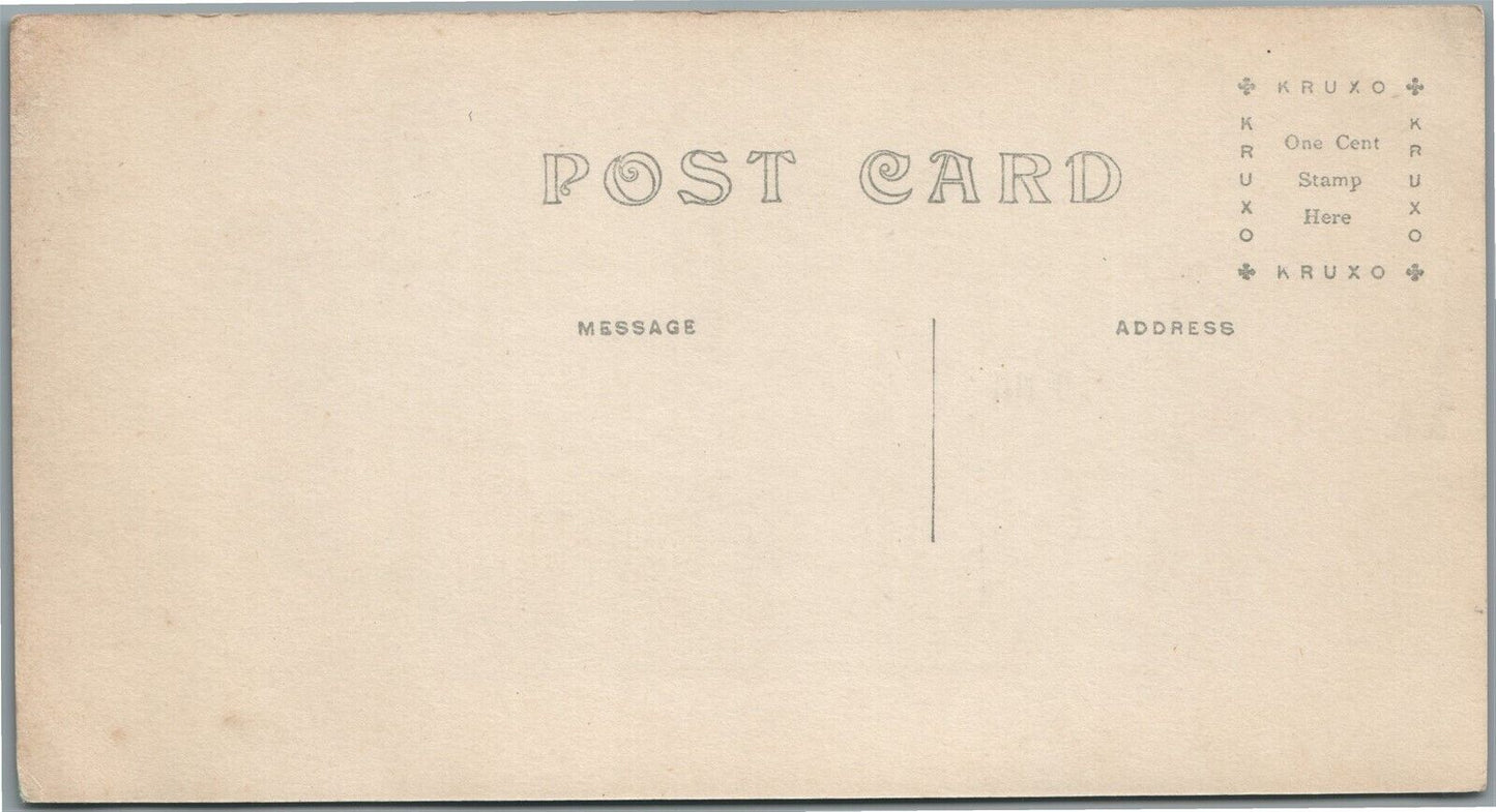 SPRINGFIELD VT RESIDENCE of WOOLSON PANORAMIC ANTIQUE REAL PHOTO POSTCARD RPPC