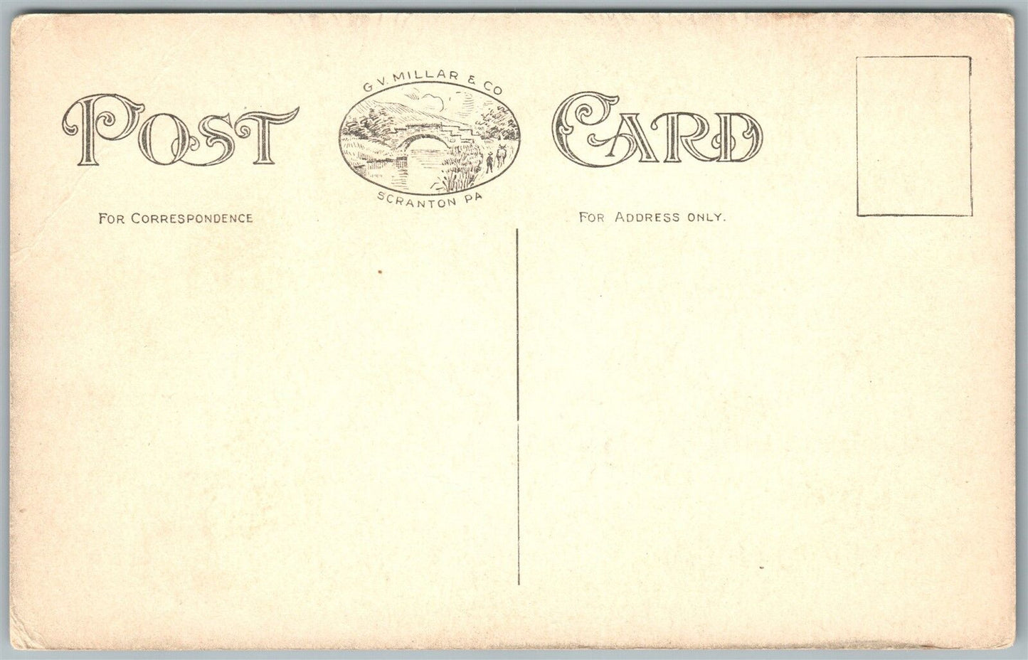 JACKSON PA CENTRAL HOTEL ANTIQUE POSTCARD