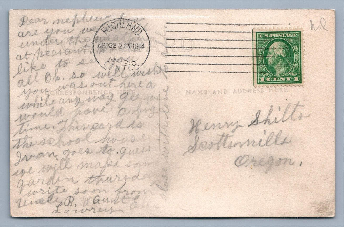 RICHLAND CENTER WI NEW HIGH SCHOOL 1912 ANTIQUE REA; PHOTO POSTCARD RPPC