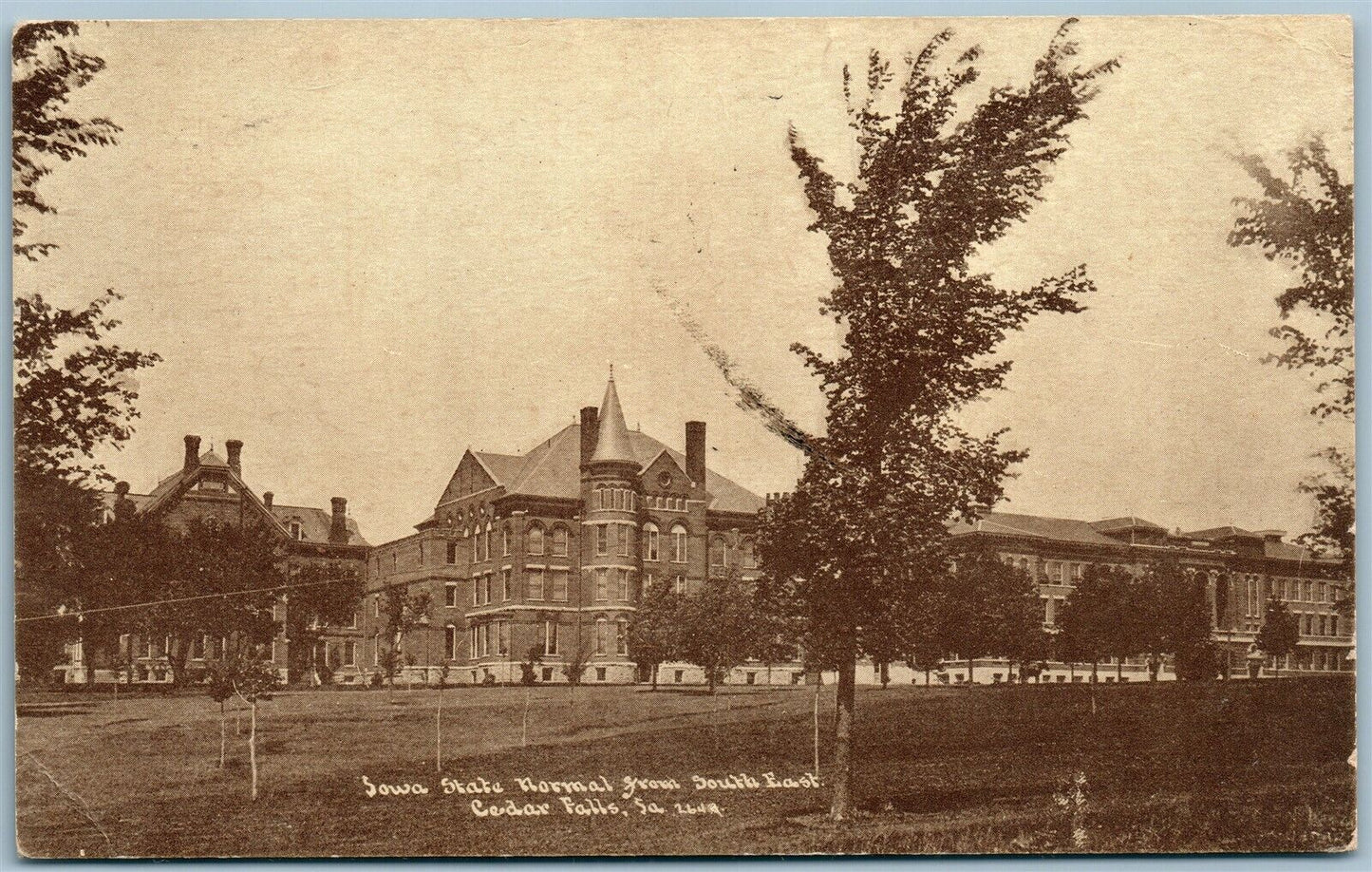 CEDAR FALLS IA IOWA STATE NORMAL SCHOOL 1912 ANTIQUE POSTCARD